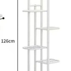 プランタースタンド ガーデンラック 園芸ラック 87式 シンプル ブラックの画像