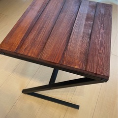 美品サイドテーブル　アイアンの画像