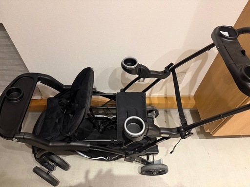 カトージ二人乗りベビーカー 二人でゴーDX（専用レインカバー付き）