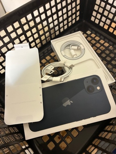 iPhone13箱 ケーブル (シロブチ) 当別のその他の中古あげます・譲り