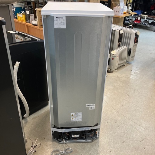 イ2601-609 Hisense 2ドア冷蔵庫 HR-D15C 150L 2020年製 動作確認済み キズ汚れ有り