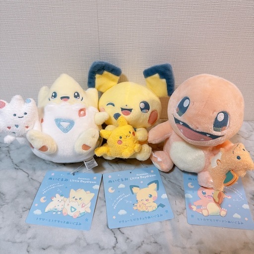 【6点セット】新品 ポケモン ぬいぐるみ Little Daydream マスコット