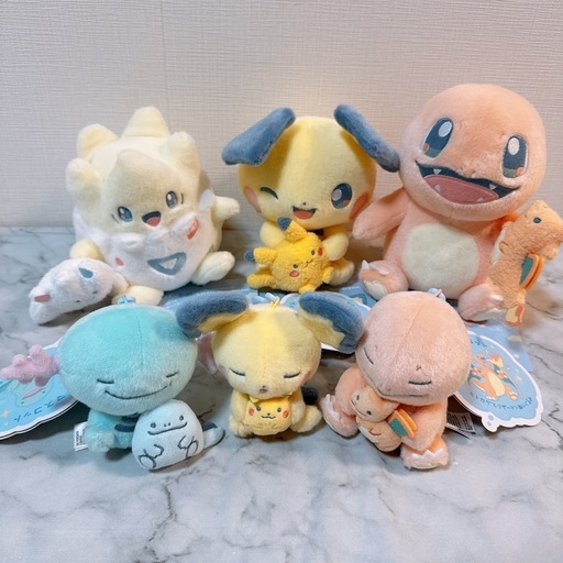 【6点セット】新品 ポケモン ぬいぐるみ Little Daydream マスコット