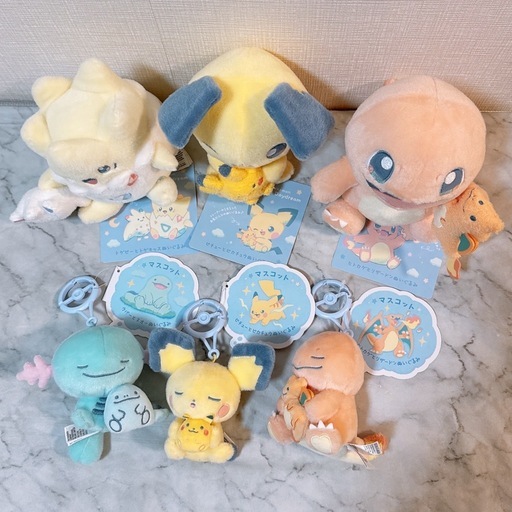 【6点セット】新品 ポケモン ぬいぐるみ Little Daydream マスコット