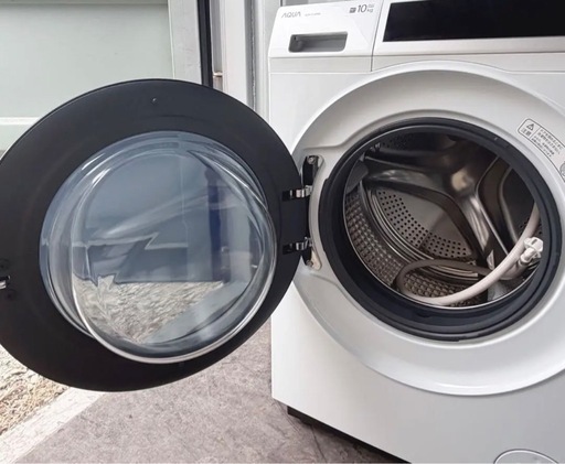 最安値【展示品】?2024年製AQUAドラム式洗濯乾燥機　洗剤自動ヒートポンプAQW-D10P　配達無料！