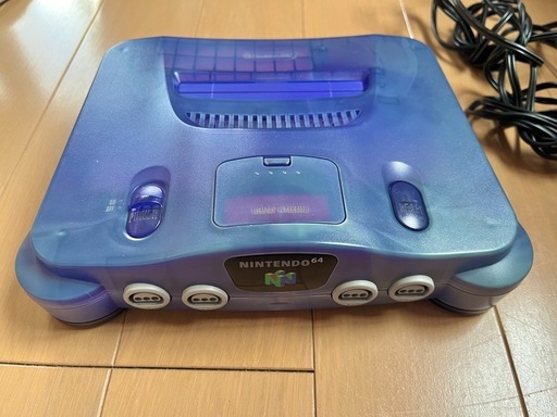 ニンテンドー64 本体 クリアブルー ケーブル付き