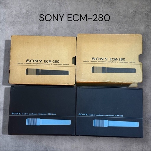 【美品2個SET】SONY コンデンサーマイク ECM-280