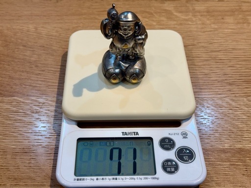 純銀　七福神　　置物