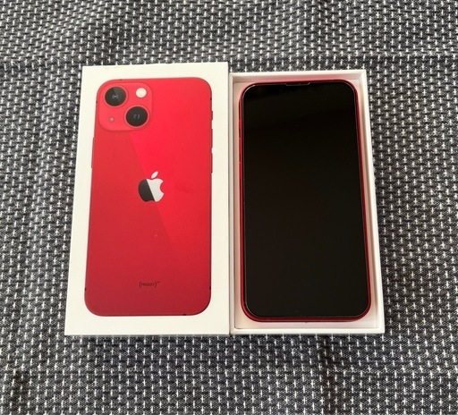 美品 iPhone 13 mini レッド 128GB SIMフリー Apple 箱有り