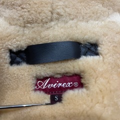 Avirex シープスキン　フライトジャケット　 B-3 本革 S   ムートン ボア ブラウンの画像