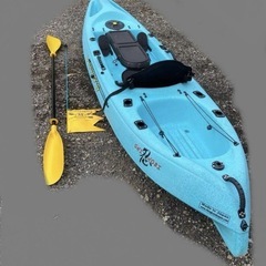 【九州内お届け可】【宮崎県】バイキングカヤック忍　パドル・シート・フラッグ付の画像