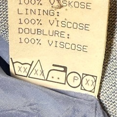 希少　美品　ブティックバイエレガンスパリ　ヴィンテージ　ブルー　ジャケット　ウール　リネンの画像