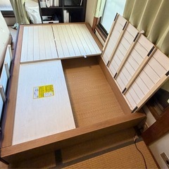 無印良品　セミダブルベッドフレームの画像