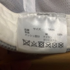1  帽子キャップ　サイズ 54cm 女の子 メッシュの画像