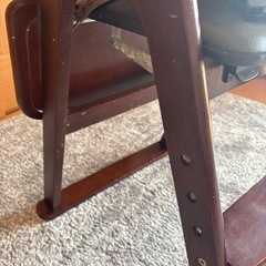 乳幼児用　テーブル付き木製椅子の画像
