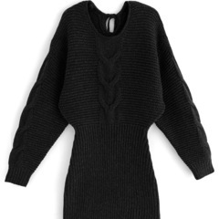 早い者勝ち❣️GRL ケーブル編みニットバックリボンワンピース　の画像