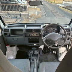 総額15.0万円★車内広々フラット軽箱バン★オートマ★平成15年式 三菱ミニキャブバン CDハイルーフ(U61V)12.7万キロ 車検令和10年1月 ホワイトツートンの画像