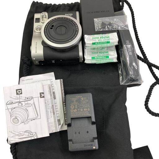 118075 動作確認済み FUJIFILM フジフィルム instax mini 90 RICHARD MILLE インスタックス ネオクラシック ブラック　シルバー [0000000005679]