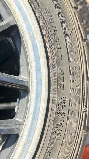 215/45R17 BLEST ユーロスポーツ 4穴 タイヤ ホイール(中古)