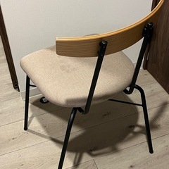 【募集終了 】KANADEMONO　Natural-Industrial　ダイニングチェア　アイアン脚の画像