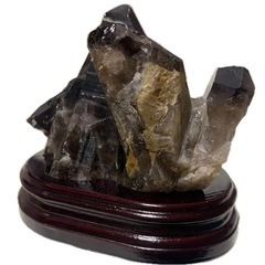 天然石　モリオンクラスター　特大サイズ　約15cm×約13cm約9.5cm 1960g 天然石 の画像