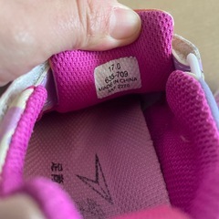 瞬足　ピンクシューズ　17cm の画像