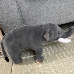 グレー ゾウ ぬいぐるみの画像