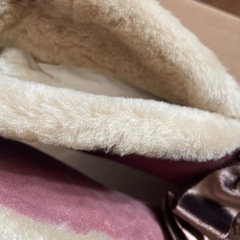 新品　ベロアファーブーツ　21.5cmの画像