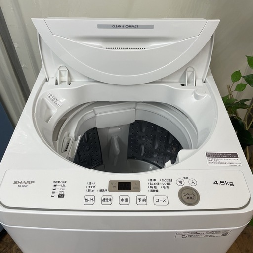 R422 ☀️ SHARP 洗濯機（洗濯4.5㎏) 2022年製 ES-GE4F ⭐ 動作確認済 ⭐ クリーニング済