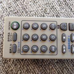 SONY パーソナルオーディオシステム　ZS-E80　リモコンの画像