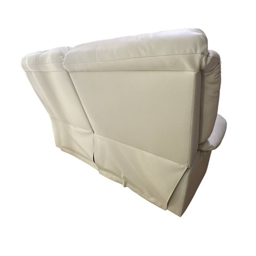 リクライニングソファ 2人掛けカラー：クリーム (きんぐ) 荒川沖の