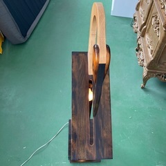 インテリアライト　木製　鳥デザイン　照明　引き出し付　の画像