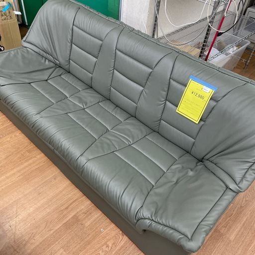 ☆ドリーム荒牧店☆ジモティー割引有☆【クリーニング済み】3Pソファー/現状販売