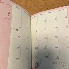 新品　スケジュール帳の画像