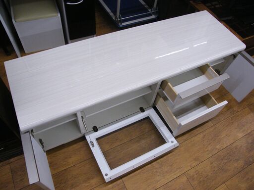 テレビ台 幅150cm ホワイト 木目 TV台 テレビボード テレビラック ローボード ニトリ ポスティア NITORI 収納棚 札幌
