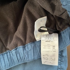 裏起毛パンツ160の画像