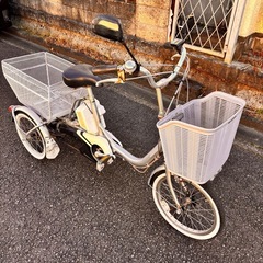 電動アシスト自転車◇三輪ワゴン◇ブリヂストン◇アシスタ◇3段ギアの画像