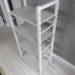 棚　ラック　収納ラック　白の画像
