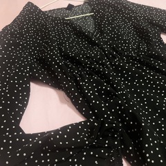 【断捨離】水玉模様のロングワンピ   Msizeの画像