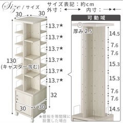 キャスター付き本棚 の画像