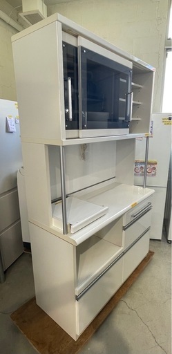 配達可【食器棚】【松田家具】クリーニング済み【管理番号12201】崎