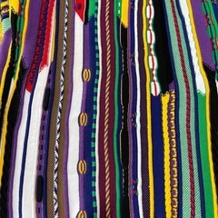 X……Coogie風･Canada製･個性派立体編みニットの画像