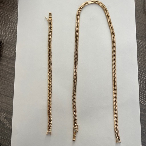 50cm 50g喜平ネックレス　　20cm20gブレスレット