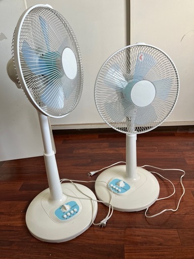 扇風機2台 (ゆっちゃん) てだこ浦西の季節、空調家電《扇風機》の中古