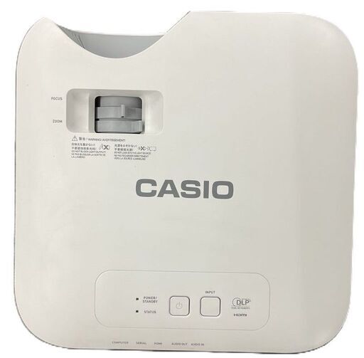 CASIO カシオ XJ-V100W プロジェクター 使用時間1790時間 リモコン付き 手さげ付き 3000ルーメン 通電確認済