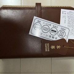 本革システム手帳 　財布　 ブラウン 新品未使用
の画像