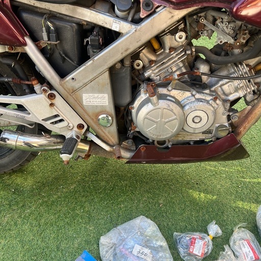 ホンダ　MC25 ゼルビス　車体　現状品　ジャンク　部品取り 書類有り！　VT250FN ②
