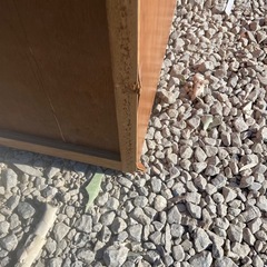 木製ブラウン洋服タンス　ワードローブ　ハンガーラックチェスト引き出し3個の画像