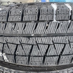 バリ山　BRIDGESTONE REVOGZ 155/65R14 スタッドレス　タイヤ　2016年製　14インチの画像
