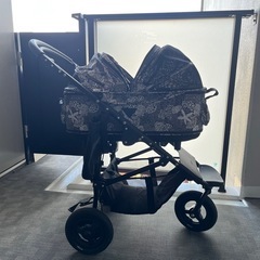 Air Buggy for Dog DOME2(ブレーキ付)　イオラニブラック Mサイズの画像